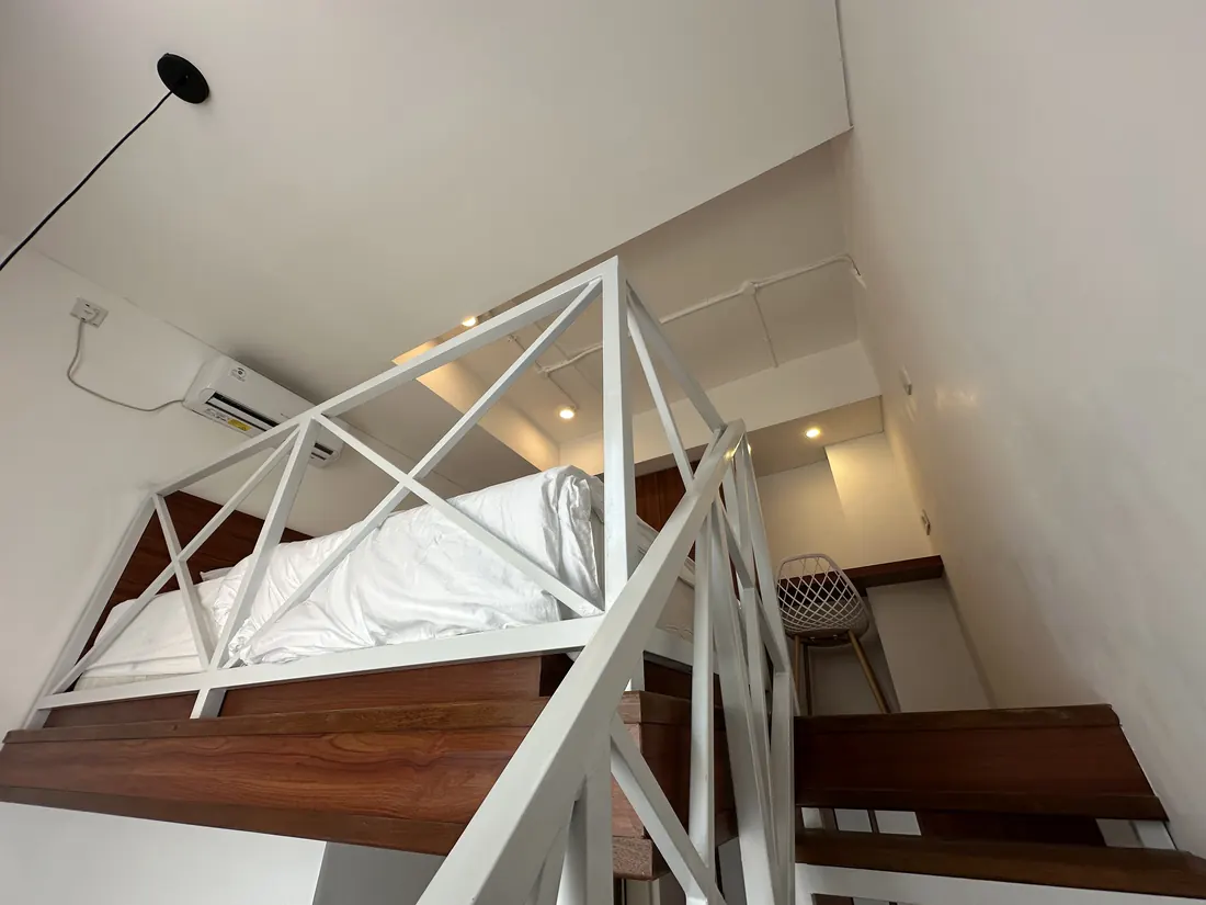 Open staircase and loft railing